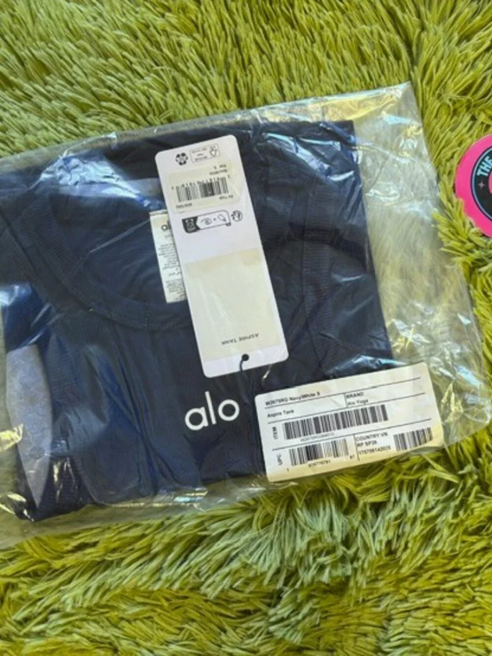 Alo Yoga Aspire Tank Navy NWT S M L